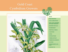 Tablet Screenshot of goldcoastcymbidiumgrowers.com